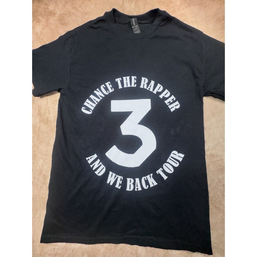 Chance The Rapper Hip Hop Rap And We Back World Tour Concert Black Tshirt Small